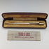 British Vintage Yard O Red Rolled Gold Hexagon Propelled Pencil in Case